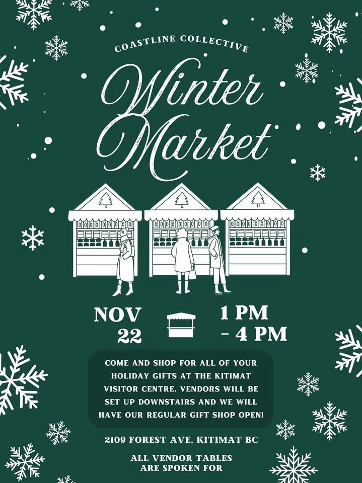 Kitimat Winter Market at the Coastline Collective Gift Store at the Kitimat Chamber of Commerce and Visitor Centre